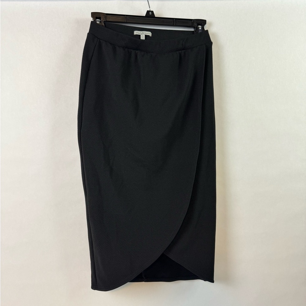 Charlotte Russe Black Midi Skirt